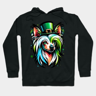 Chinese Crested Celebrates Saint Patrick's Day Hoodie